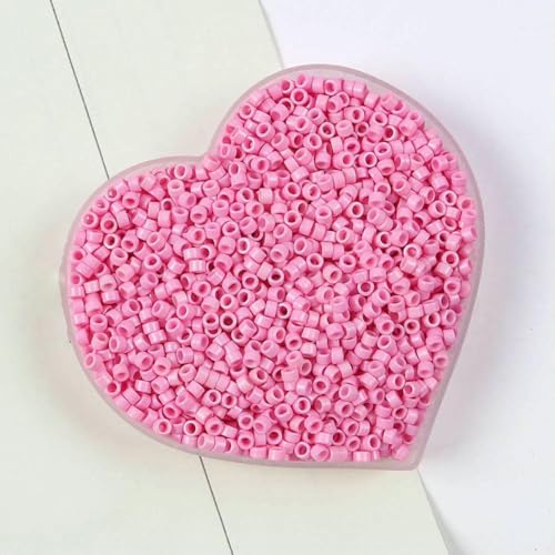 Stiftperlen, Stickperlen, 10 g, 2,5 mm, Röhrenperlen, mehrfarbig, Glasperlen for die Herstellung von DIY-Schmuck, Nadelarbeiten, Nähen, Kleidungszubehör, 09–10 g, ca. 700 Stück(13) von KOINEN