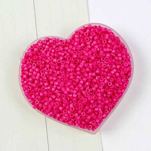 Stiftperlen, Stickperlen, 10 g, 2,5 mm, Röhrenperlen, mehrfarbig, Glasperlen for die Herstellung von DIY-Schmuck, Nadelarbeiten, Nähen, Kleidungszubehör, 09–10 g, ca. 700 Stück(16) von KOINEN