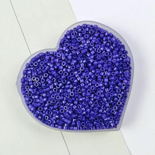 Stiftperlen, Stickperlen, 10 g, 2,5 mm, Röhrenperlen, mehrfarbig, Glasperlen for die Herstellung von DIY-Schmuck, Nadelarbeiten, Nähen, Kleidungszubehör, 09–10 g, ca. 700 Stück(17) von KOINEN