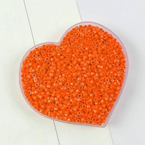 Stiftperlen, Stickperlen, 10 g, 2,5 mm, Röhrenperlen, mehrfarbig, Glasperlen for die Herstellung von DIY-Schmuck, Nadelarbeiten, Nähen, Kleidungszubehör, 09–10 g, ca. 700 Stück(21) von KOINEN
