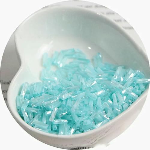 Stiftperlen, Stickperlen, 10 g, neu, 2 x 6 mm, cremefarbene Spiralröhre, Glasperlen, lange Röhre, handgefertigt, DIY-Perlen, lose Perlen, Zubehör, Goldmix, 2 x 6, 10 g, 300 Stück(335 cream light blue) Stiftperlen, Stickperlen, 10 g, neu, 2 x 6 mm, cremefarbene Spiralröhre, Glasperlen, lange Röhre, handgefertigt, DIY-Perlen, lose Perlen, Zubehör, Goldmix, 2 x 6, 10 g, 300 Stück(335 cream light blue) von KOINEN