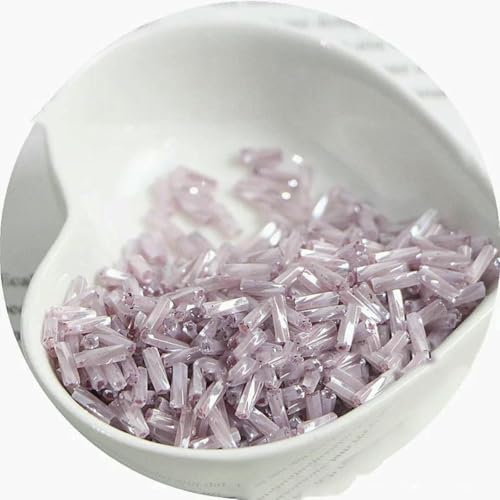 Stiftperlen, Stickperlen, 10 g, neu, 2 x 6 mm, cremefarbene Spiralröhre, Glasperlen, lange Röhre, handgefertigt, DIY-Perlen, lose Perlen, Zubehör, Goldmix, 2 x 6, 10 g, 300 Stück(341cream gray purple) Stiftperlen, Stickperlen, 10 g, neu, 2 x 6 mm, cremefarbene Spiralröhre, Glasperlen, lange Röhre, handgefertigt, DIY-Perlen, lose Perlen, Zubehör, Goldmix, 2 x 6, 10 g, 300 Stück(341cream gray purple) von KOINEN