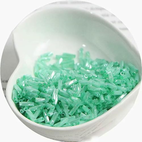 Stiftperlen, Stickperlen, 10 g, neu, 2 x 6 mm, cremefarbene Spiralröhre, Glasperlen, lange Röhre, handgefertigt, DIY-Perlen, lose Perlen, Zubehör, Goldmix, 2 x 6, 10 g, 300 Stück(384Cream grass green) Stiftperlen, Stickperlen, 10 g, neu, 2 x 6 mm, cremefarbene Spiralröhre, Glasperlen, lange Röhre, handgefertigt, DIY-Perlen, lose Perlen, Zubehör, Goldmix, 2 x 6, 10 g, 300 Stück(384Cream grass green) von KOINEN