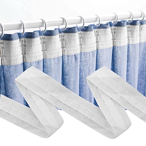 KOIROI Gardinenband Kräuselband, 30m x 2.5cm Universal Gardinenband, Polyester Gardinenband, Vorhangband zum Aufnähen, Faltenband für Gardinen, Gardinenkräuselband Vorhang, Gardinenband zum Aufnähen von KOIROI