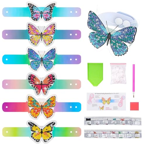 Armbänder Basteln Mädchen 5 6 7 8 9 10 Jahre, Geschenke Mädchen 5-10 Jahre, DIY Diamond Painting Armbänder Selber Machen, Armband Set Basteln für Kinder Mädchen, Armband Bastelset Kinder Armbänder Basteln Mädchen 5 6 7 8 9 10 Jahre, Geschenke Mädchen 5-10 Jahre, DIY Diamond Painting Armbänder Selber Machen, Armband Set Basteln für Kinder Mädchen, Armband Bastelset Kinder von KOIROI