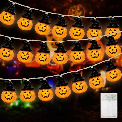 Halloween Lichterkette, 3 Meter 20 LED Halloween Kürbis Deko Lichterkette, LED Kürbis Lichterkette, Halloween Kürbis Lichterkette, Halloween Deko Kürbis Licht für Innen und Außen Halloween Party Deko Halloween Lichterkette, 3 Meter 20 LED Halloween Kürbis Deko Lichterkette, LED Kürbis Lichterkette, Halloween Kürbis Lichterkette, Halloween Deko Kürbis Licht für Innen und Außen Halloween Party Deko von KOIROI