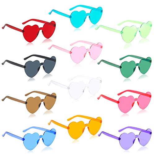 Herzform Sonnenbrille, 8 Paar/12 Paar Randlose Herzbrillen, Farben Party Brille, Herzförmige Partybrille, Herz Hippie Brille für Fasching Foto Requisiten Geburtstagsfeier für Kinder und Erwachsene Herzform Sonnenbrille, 8 Paar/12 Paar Randlose Herzbrillen, Farben Party Brille, Herzförmige Partybrille, Herz Hippie Brille für Fasching Foto Requisiten Geburtstagsfeier für Kinder und Erwachsene von KOIROI