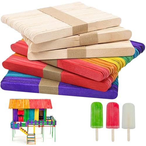 Holzstäbchen, 300 Stück Eisstiele Holz, Holzstäbchen zum Basteln, Holzmundspatel, Holzspachtel zum Basteln, Eisstäbchen Holzstäbchen für Haarentfernung, DIY Eis Am Stiel und Bastelarbeiten Holzstäbchen, 300 Stück Eisstiele Holz, Holzstäbchen zum Basteln, Holzmundspatel, Holzspachtel zum Basteln, Eisstäbchen Holzstäbchen für Haarentfernung, DIY Eis Am Stiel und Bastelarbeiten von KOIROI