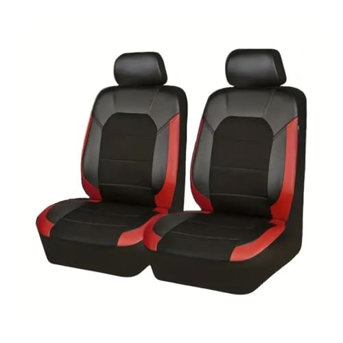 KOIYWQA 2 Stück Auto-Sitzbezug, für Ford Focus ST 2012 2013 2014 2015 2016 2017 2018 Vordersitzbezüge aus Netzstoff Sitzbezug Perfekter Schutz Abnehmbarer Stretchstoff,C Red von KOIYWQA