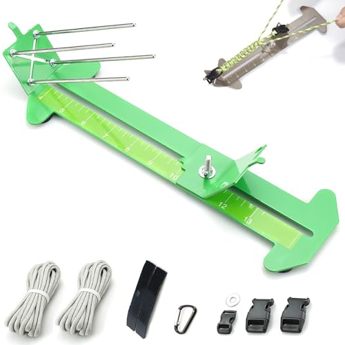 KOKKOYA Paracord Jig Tools Armband Making Kit Zubehör Verstellbares Paracord Jig Kit mit 2 Kordeln und 3 Schnallen Armband Einstellbare Länge 10,2 cm bis 33 cm (Grün) von KOKKOYA