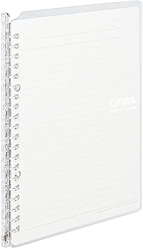 KOKUYO Campus Smart Ringbuch-Notizbücher, A5, 25 Blatt Kapazität, 20 Ringe, Tansparent (RU-SP130T) von KOKUYO