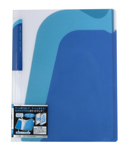 Kokuyo Pocket Book Nobita Fixed Cover 2 Pocket von 8 Pocket A4 blau LA – N210B von KOKUYO