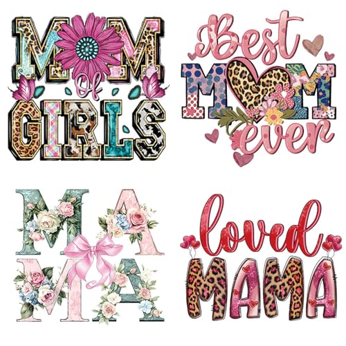 Muttertags-Wärmetransfer-Vinyl-Aufkleber, Mama DTF Transfer-Aufkleber, bereit zum Drücken, mit Blumen- und Schmetterlings-Design, Aufschrift "Best Mom Ever", zum Aufbügeln, für Mutter, T-Shirt Muttertags-Wärmetransfer-Vinyl-Aufkleber, Mama DTF Transfer-Aufkleber, bereit zum Drücken, mit Blumen- und Schmetterlings-Design, Aufschrift "Best Mom Ever", zum Aufbügeln, für Mutter, T-Shirt von KOLONAMS