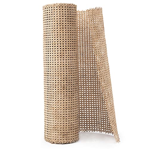 Natürliches Rattan-Gurtband für Caning-Projekte, 61 cm breit, vor- gewebter offener Gitterstock - Schilfrohr-Gurtband - natürliches Rattan-Gestänge (90 cm) von KOLWOVEN