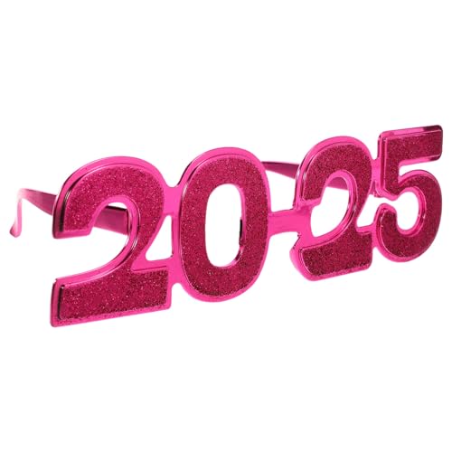 KOMBIUDA Partybrillen Satz 2025 Lustige Party Zubehör Silvesterparty Requisiten Augendekoration Plastikbrillen Partybrillen Als Fotorequisiten von KOMBIUDA