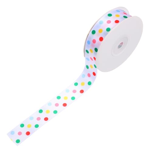KOMBIUDA 1 Rolle Buntes Tupfenband Wickelband handwerk machen bänder Blumenwickband Blumenverpackungsband basteln DIY bänder Geschenkbänder ein Verpackungsband Banddekor Punktband Polyester KOMBIUDA 1 Rolle Buntes Tupfenband Wickelband handwerk machen bänder Blumenwickband Blumenverpackungsband basteln DIY bänder Geschenkbänder ein Verpackungsband Banddekor Punktband Polyester von KOMBIUDA