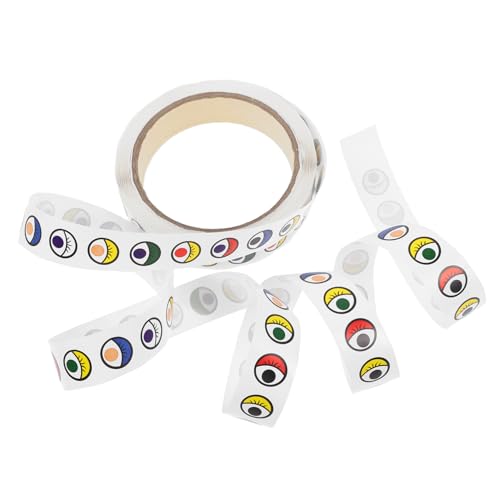 KOMBIUDA 1 Rolle Mit Dekorativen Augenaufklebern Bunte Cartoon-augenaufkleber Selbstklebende Augen Augenförmige Aufkleber KOMBIUDA 1 Rolle Mit Dekorativen Augenaufklebern Bunte Cartoon-augenaufkleber Selbstklebende Augen Augenförmige Aufkleber von KOMBIUDA