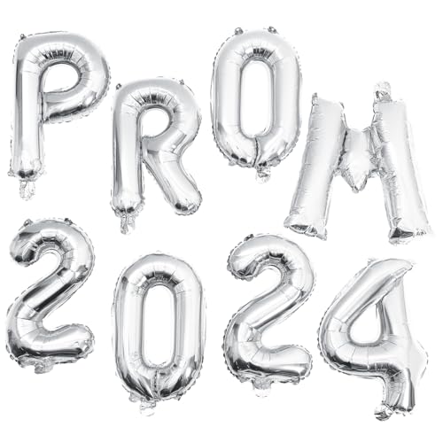 KOMBIUDA 2024 Graduation Party Supplies Aluminiumfolie Ballons Graduation Dekorationen Folienballons Für Helium von KOMBIUDA
