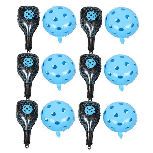 KOMBIUDA 1 Satz Aufblasbare Pickleball Schläger Ballons Sportliche Partydekorationen Aluminiumfolie Cartoon Luftballons für Geburtstag und Outdoor Spiele KOMBIUDA 1 Satz Aufblasbare Pickleball Schläger Ballons Sportliche Partydekorationen Aluminiumfolie Cartoon Luftballons für Geburtstag und Outdoor Spiele von KOMBIUDA