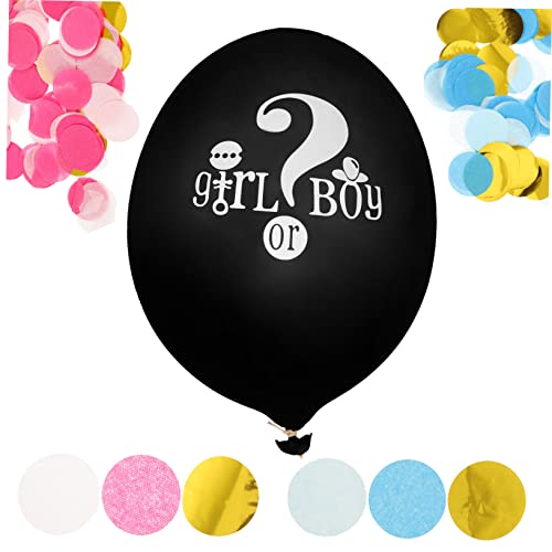 KOMBIUDA 1 Satz Latexballons Luftballons Für Bogendekoration Ballons Zum Aufdecken Des Geschlechts Enthüllen Gender-party-zubehör Jumbo-ballons Reveal Baby Papier Junge von KOMBIUDA