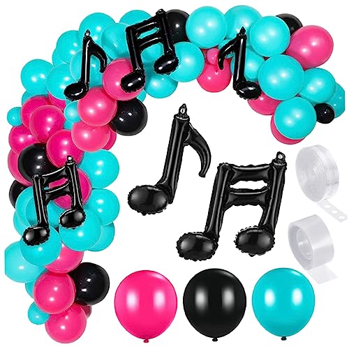KOMBIUDA 1 Satz Folienballons Musiknoten Ballon für Geburtstagsfeier Dekorative Luftballons für Musik Themen Partydekoration Teiliges für Fröhliche Feiern KOMBIUDA 1 Satz Folienballons Musiknoten Ballon für Geburtstagsfeier Dekorative Luftballons für Musik Themen Partydekoration Teiliges für Fröhliche Feiern von KOMBIUDA