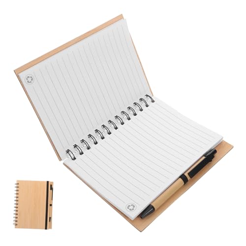 KOMBIUDA 1 Satz Notizbuch aus Bambusleder Büro-Notizblock notizbuch für die arbeit Bamboo Cover Journal tragbare Notizblöcke Zeitschriftenhefte Bürozubehör Papier Beige KOMBIUDA 1 Satz Notizbuch aus Bambusleder Büro-Notizblock notizbuch für die arbeit Bamboo Cover Journal tragbare Notizblöcke Zeitschriftenhefte Bürozubehör Papier Beige von KOMBIUDA