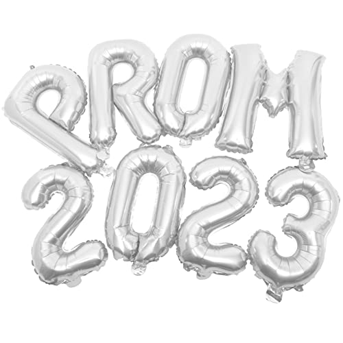KOMBIUDA 1 Satz Partyballons fröhliche Abschlussballons Luftballons Girlande wand polsterung room decoration Dekorationen für Abschlussfeiern dekorative Folienballons Aluminiumfolie Silver KOMBIUDA 1 Satz Partyballons fröhliche Abschlussballons Luftballons Girlande wand polsterung room decoration Dekorationen für Abschlussfeiern dekorative Folienballons Aluminiumfolie Silver von KOMBIUDA
