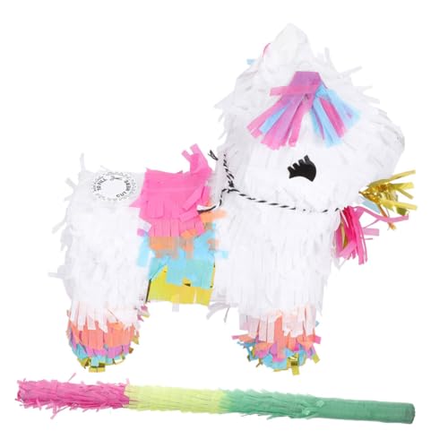 KOMBIUDA 1 Satz Piñata Spielzeug Regenbogen-Pinata mit Zugschnur Einhorn-Pinata Pinata-Dekor in Tierform Pinata für Festival Mini Geschenkbox Dekorationen schmücken Braut Feiertagsfeier von KOMBIUDA