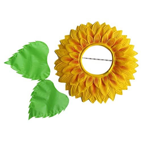 KOMBIUDA 1 Satz Sonnenblumenkopfbedeckung Sonnenblumenkostüm Melone Sonnenblumen Kopfschmuck Blumenkranz Kopfschmuck Kopfbedeckung Hut Blumenkopfbedeckungen für Seidentuch KOMBIUDA 1 Satz Sonnenblumenkopfbedeckung Sonnenblumenkostüm Melone Sonnenblumen Kopfschmuck Blumenkranz Kopfschmuck Kopfbedeckung Hut Blumenkopfbedeckungen für Seidentuch von KOMBIUDA