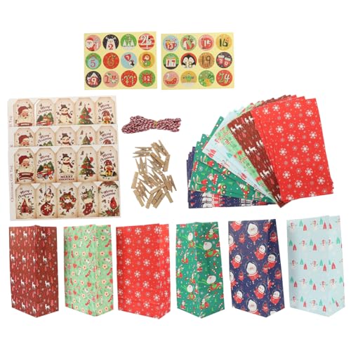 KOMBIUDA 1 Satz Weihnachtstüte aus Papier mit Partytaschen Lieferungen Dekorationen Weihnachten bunt Weihnachtstasche kleine weihnachtstüten Bonbonpapiertüte Süßigkeitentüten für Partys KOMBIUDA 1 Satz Weihnachtstüte aus Papier mit Partytaschen Lieferungen Dekorationen Weihnachten bunt Weihnachtstasche kleine weihnachtstüten Bonbonpapiertüte Süßigkeitentüten für Partys von KOMBIUDA
