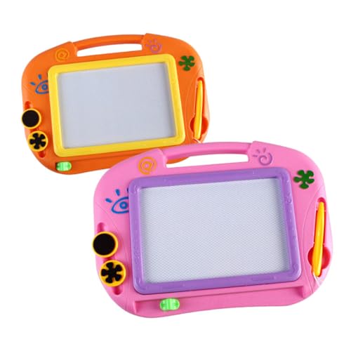 KOMBIUDA 1 Satz magnetisches Zeichenbrett schreibtafel schreib tablet Magnetisches Schreibbrett Magnetische Zeichentafel Magnetisches Malbrett Malbrett Orange von KOMBIUDA