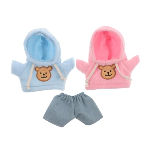 KOMBIUDA 1 Set Mini-bär-plüschkleidung: Kapuzenpullover Und Hose Für Stofftiere Für 20 cm Große Puppen – Süßes Puppen-Outfit Für Weiche Plüschbär-Kleidung Zum Selbermachen-ankleidespaß KOMBIUDA 1 Set Mini-bär-plüschkleidung: Kapuzenpullover Und Hose Für Stofftiere Für 20 cm Große Puppen – Süßes Puppen-Outfit Für Weiche Plüschbär-Kleidung Zum Selbermachen-ankleidespaß von KOMBIUDA