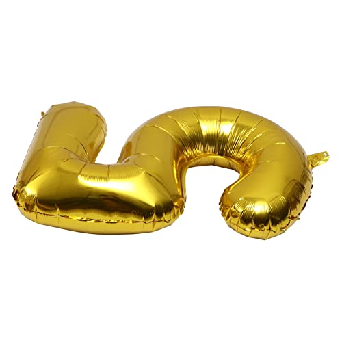 KOMBIUDA 1 Stück Aluminium Folienballon Zahlenballon für Geburtstagsfeiern Hochzeiten und Feierlichkeiten Elegante Deko Langlebig und Kreativ Gestaltet für Unvergessliche von KOMBIUDA