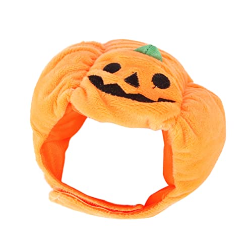 KOMBIUDA 1 Stück Kürbishut -Kopfschmuck Tierische Halloween Verkleidungen Tierische Halloween Partyhüte Halloween Haustiermode Halloween-Haustierhut Kürbis-Katzenmütze Orange von KOMBIUDA