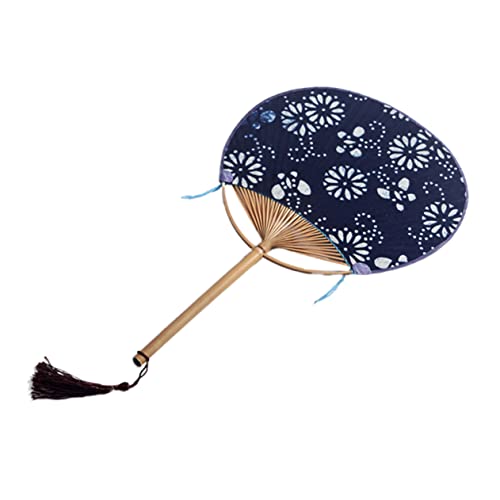 KOMBIUDA 1 Stück Runder Handfächer mit Doppelter Seite Japanischer Stil Handgemalt mit Quaste Zufälliges Muster Navyfarbener für Hochzeiten Dekoration und Souvenirs KOMBIUDA 1 Stück Runder Handfächer mit Doppelter Seite Japanischer Stil Handgemalt mit Quaste Zufälliges Muster Navyfarbener für Hochzeiten Dekoration und Souvenirs von KOMBIUDA