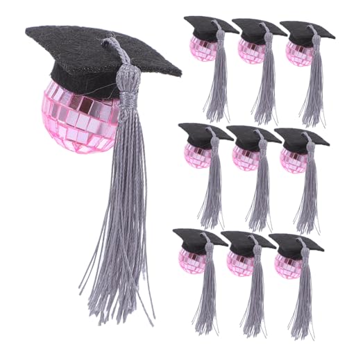 KOMBIUDA Graduierung 10 Stücke Disco Quaste Kappe Cupcake Topper Stilvolle Mini Hüte Für Feier KOMBIUDA Graduierung 10 Stücke Disco Quaste Kappe Cupcake Topper Stilvolle Mini Hüte Für Feier von KOMBIUDA