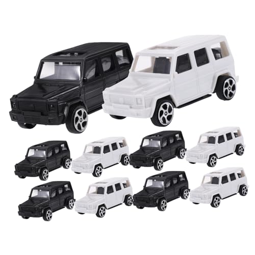 KOMBIUDA 10 Stück Fahrzeuge Zurückziehen Auto Bausatz Bausätze Rover Anzeige -handwerk Vintage Car Ornament Kleines Geländefahrzeug Geländewagenmodell Plastik von KOMBIUDA