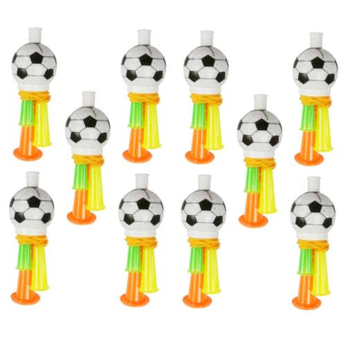 KOMBIUDA 10 Stück Fußballhupe Pfeife Stadionhupe Trompetenhupe Krachmacher Für Sportveranstaltungen Lufthörner Fußball Trompete Jubelhörner Mini Fußball Kunststoff KOMBIUDA 10 Stück Fußballhupe Pfeife Stadionhupe Trompetenhupe Krachmacher Für Sportveranstaltungen Lufthörner Fußball Trompete Jubelhörner Mini Fußball Kunststoff von KOMBIUDA