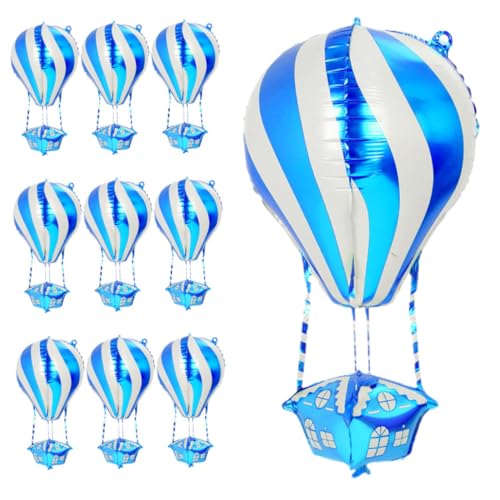 KOMBIUDA 10 Stück Heißluftballon Aluminiumfolie Ballons Dekoration für Geburtstagsfeiern Babypartys Hochzeiten und Festliche Anlässe Leichte Farbenfrohe Party Deko für Event KOMBIUDA 10 Stück Heißluftballon Aluminiumfolie Ballons Dekoration für Geburtstagsfeiern Babypartys Hochzeiten und Festliche Anlässe Leichte Farbenfrohe Party Deko für Event von KOMBIUDA