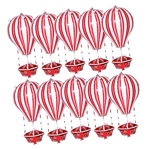 KOMBIUDA 10er Satz Rote Schwarze Weiße Folienballons Heißluftballon Geburtstagsparty Dekoration Aluminiumfolien Luftballons KOMBIUDA 10er Satz Rote Schwarze Weiße Folienballons Heißluftballon Geburtstagsparty Dekoration Aluminiumfolien Luftballons von KOMBIUDA