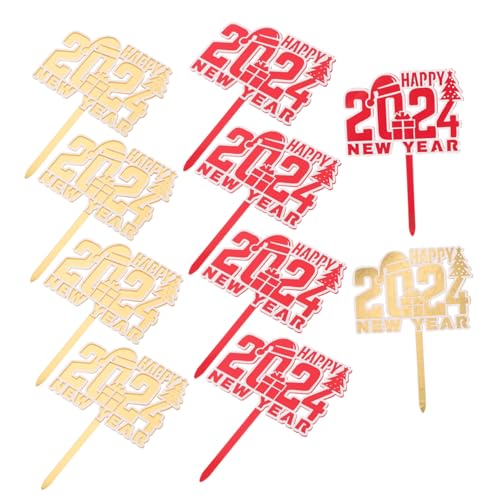 KOMBIUDA 10 Stück Kucheneinsatz Dekorationen Topper Schüttgut Kuchendeckel Erste Silvester-party-kucheneinsätze Kuchen Dekorative Picks Partyzubehör Partygeschenk Urlaub Begünstigt Acryl KOMBIUDA 10 Stück Kucheneinsatz Dekorationen Topper Schüttgut Kuchendeckel Erste Silvester-party-kucheneinsätze Kuchen Dekorative Picks Partyzubehör Partygeschenk Urlaub Begünstigt Acryl von KOMBIUDA