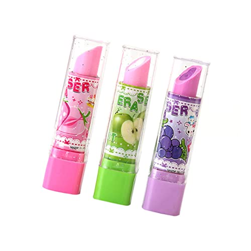 KOMBIUDA 10 Stück Lippenstift-radiergummis Für Kinder Sichere Radiergummis Mit Attraktivem Fruchtmuster Schreibwaren-radiergummis Belohnen Und Erziehen Sie Ihre Kleinen Zufällige Farbe KOMBIUDA 10 Stück Lippenstift-radiergummis Für Kinder Sichere Radiergummis Mit Attraktivem Fruchtmuster Schreibwaren-radiergummis Belohnen Und Erziehen Sie Ihre Kleinen Zufällige Farbe von KOMBIUDA