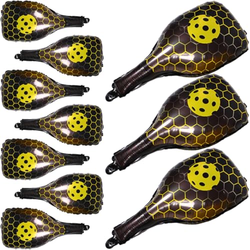 KOMBIUDA 10 Stück Teiliges Pickle Racket Luftballons Gelbe Aluminiumfolie für Sport und Geburtstagsfeiern Partyzubehör für Erwachsene Vielseitig Einsetzbar und Langlebig KOMBIUDA 10 Stück Teiliges Pickle Racket Luftballons Gelbe Aluminiumfolie für Sport und Geburtstagsfeiern Partyzubehör für Erwachsene Vielseitig Einsetzbar und Langlebig von KOMBIUDA
