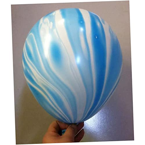 KOMBIUDA 100 Stück 12 Brautballons Latexballons Hochzeitsballons Hochzeit Latexballon Braut Ballon Hochzeitsschmuck Luftballons Mehrfarbig Dekorationsballon Aluminiumfolie Marmor von KOMBIUDA