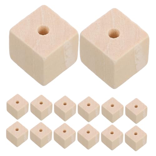 KOMBIUDA 100 Stück Unbehandelte Geometrische Holzperlen Quadratische Holzperlenblöcke Holzwürfelperlen Für Basteln Und Diy-projekte KOMBIUDA 100 Stück Unbehandelte Geometrische Holzperlen Quadratische Holzperlenblöcke Holzwürfelperlen Für Basteln Und Diy-projekte von KOMBIUDA