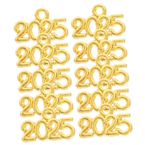 KOMBIUDA 100 Stück Zinklegierung 2025 Charms Anhänger Satz Für Schlüsselanhänger Taschenanhänger Basteln Diy Metall Charms KOMBIUDA 100 Stück Zinklegierung 2025 Charms Anhänger Satz Für Schlüsselanhänger Taschenanhänger Basteln Diy Metall Charms von KOMBIUDA