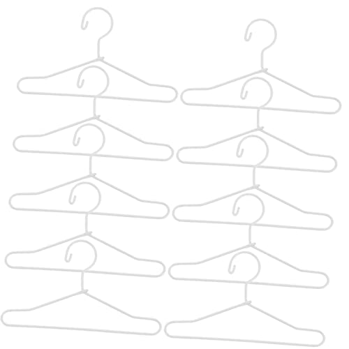 KOMBIUDA 10St Mini-Aufhänger Kleiderbügel für Puppenschränke Kleiderbügel für Neugeborene Kleiderständer Puppen Kleidung Minikleider Schwarze Kleiderbügel Mini-Kleiderbügel Mini-Hausbedarf von KOMBIUDA