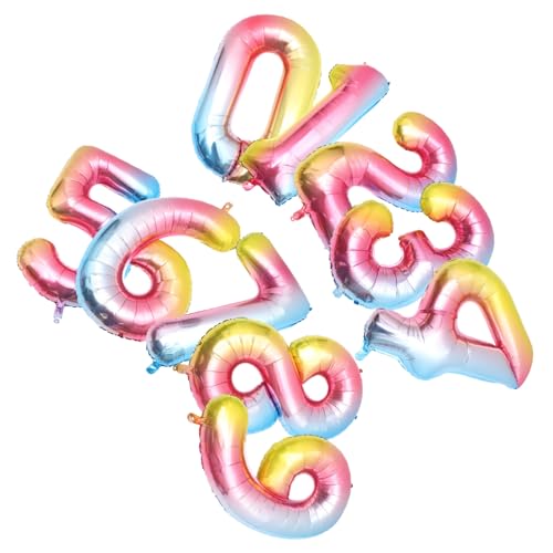 KOMBIUDA 10 Stück Geburtstags Luftballons Mit Großen Zahlen Aus Aluminiumfolie Partyzubehör Und Dekoration Für Geburtstagsfeiern KOMBIUDA 10 Stück Geburtstags Luftballons Mit Großen Zahlen Aus Aluminiumfolie Partyzubehör Und Dekoration Für Geburtstagsfeiern von KOMBIUDA