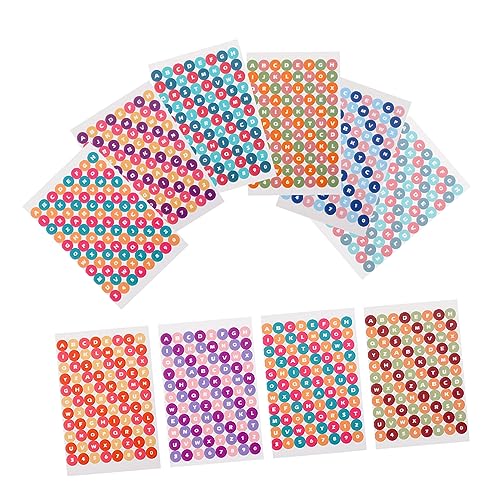 KOMBIUDA 10blätter Dekorative Aufkleber Für Scrapbook wasserdichte Buchstaben-Sticker Regenbogenfarben Teiliges Für Handarbeiten Und Albumgestaltung Mixed Style KOMBIUDA 10blätter Dekorative Aufkleber Für Scrapbook wasserdichte Buchstaben-Sticker Regenbogenfarben Teiliges Für Handarbeiten Und Albumgestaltung Mixed Style von KOMBIUDA