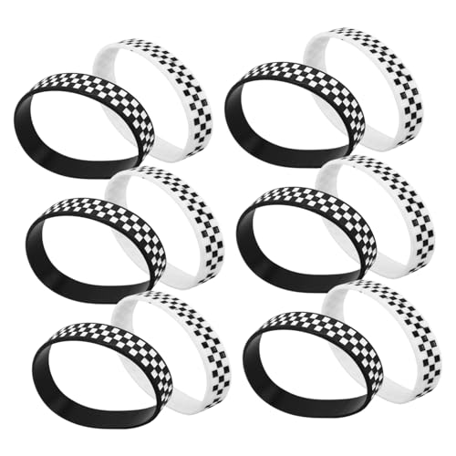 KOMBIUDA 12 Stück Plaidarmband Rennparty-dekorationen Fans Zubehör Sportarmband Für Events Rennwagen-armbänder Silikonarmbänder Mit Karomuster Konzertarmbänder Karneval Armbänder Kieselgel KOMBIUDA 12 Stück Plaidarmband Rennparty-dekorationen Fans Zubehör Sportarmband Für Events Rennwagen-armbänder Silikonarmbänder Mit Karomuster Konzertarmbänder Karneval Armbänder Kieselgel von KOMBIUDA